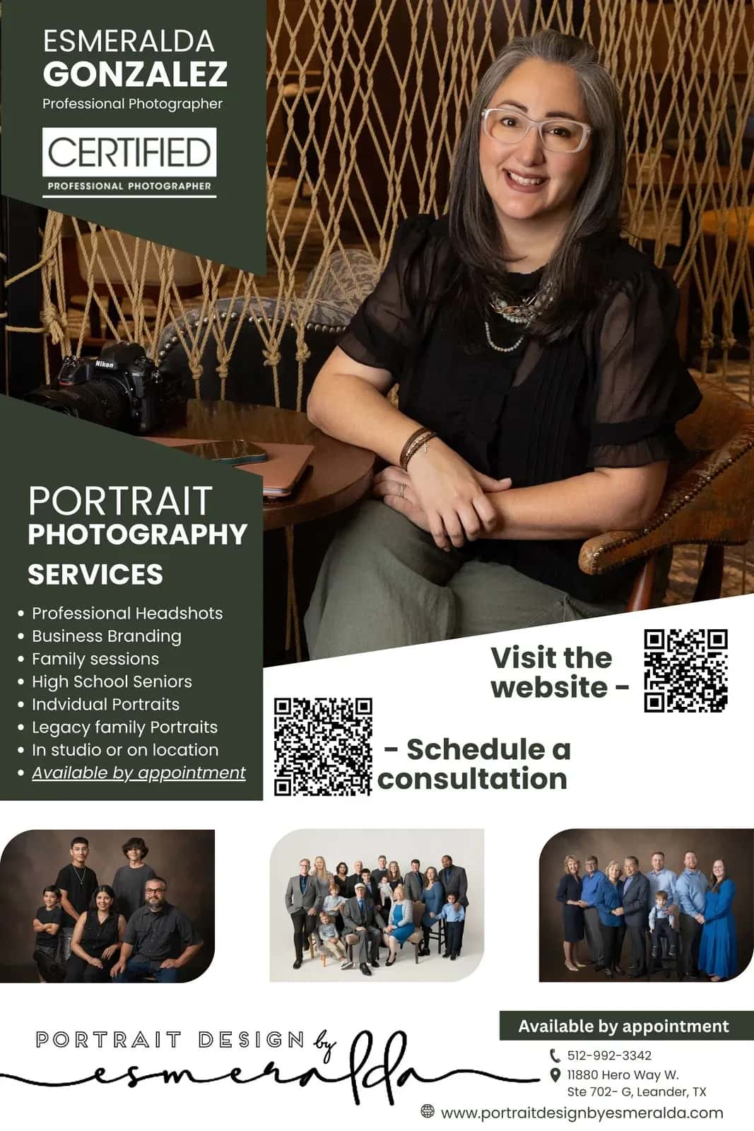 2026 Portrait Design by Esmeralda Poster