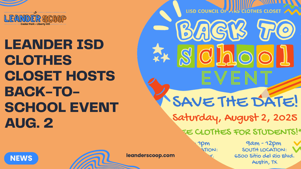 Leander ISD Clothes Closet Hosts Back-to-School Event Aug. 2 — featured image