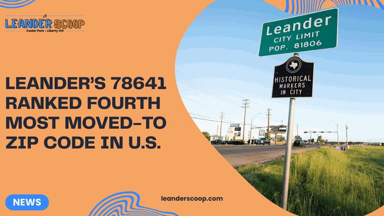 Leander’s 78641 ranked fourth most moved-to ZIP code in U.S. — featured image
