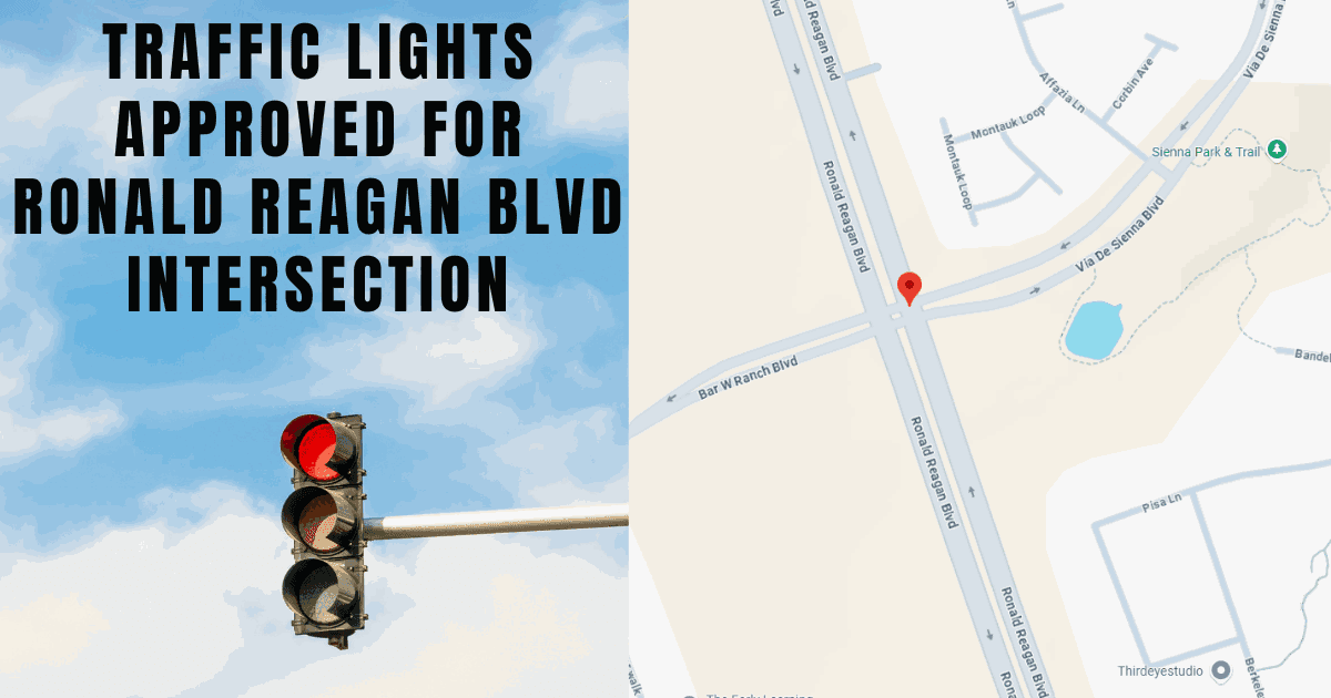 Traffic Lights Approved for Ronald Reagan Boulevard Intersection — featured image