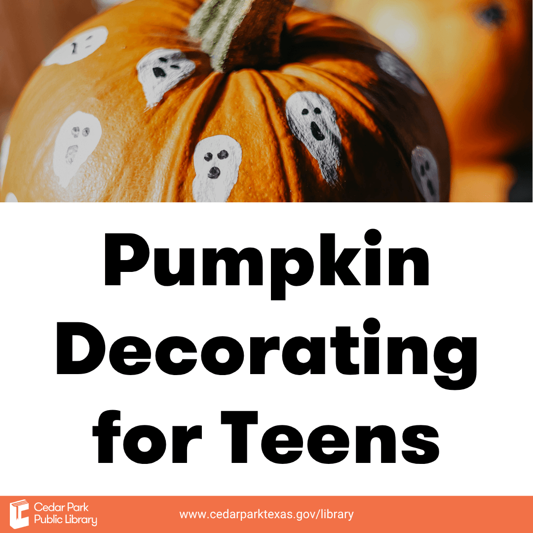Pumpkin Decorating for Teens (13+ years)