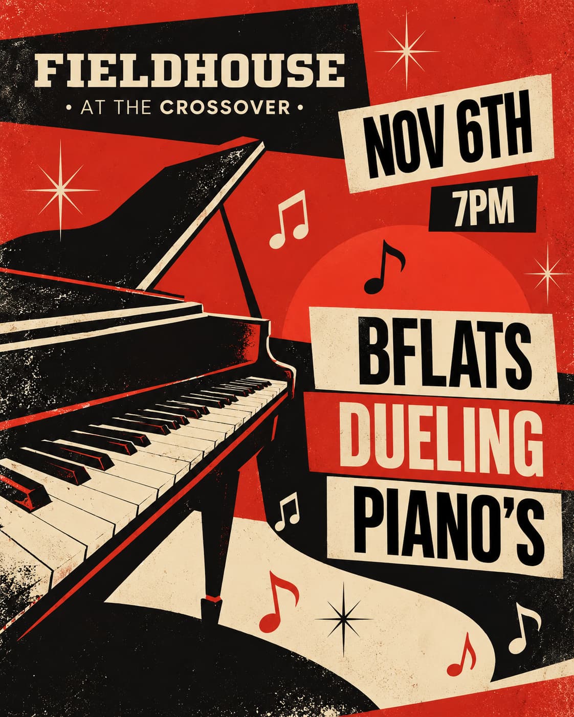 B Flats Dueling Pianos at The Fieldhouse | Live Music November 6